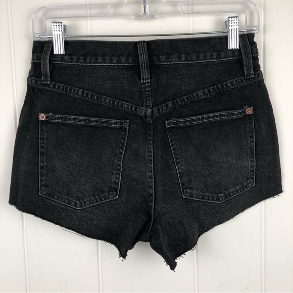 Free People Womens Taliesin Black Cut Off Shorts Size 25 - Picture 5 of 12